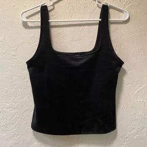 Velour crop tank